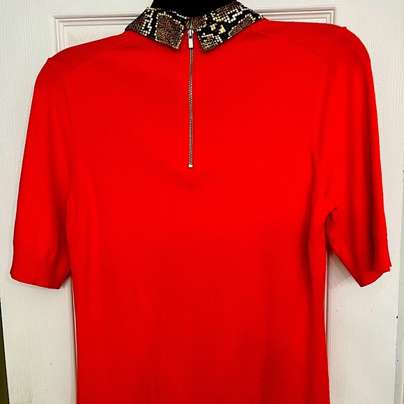 Etcetera knit top with Animal print collar - Picture 2 of 5